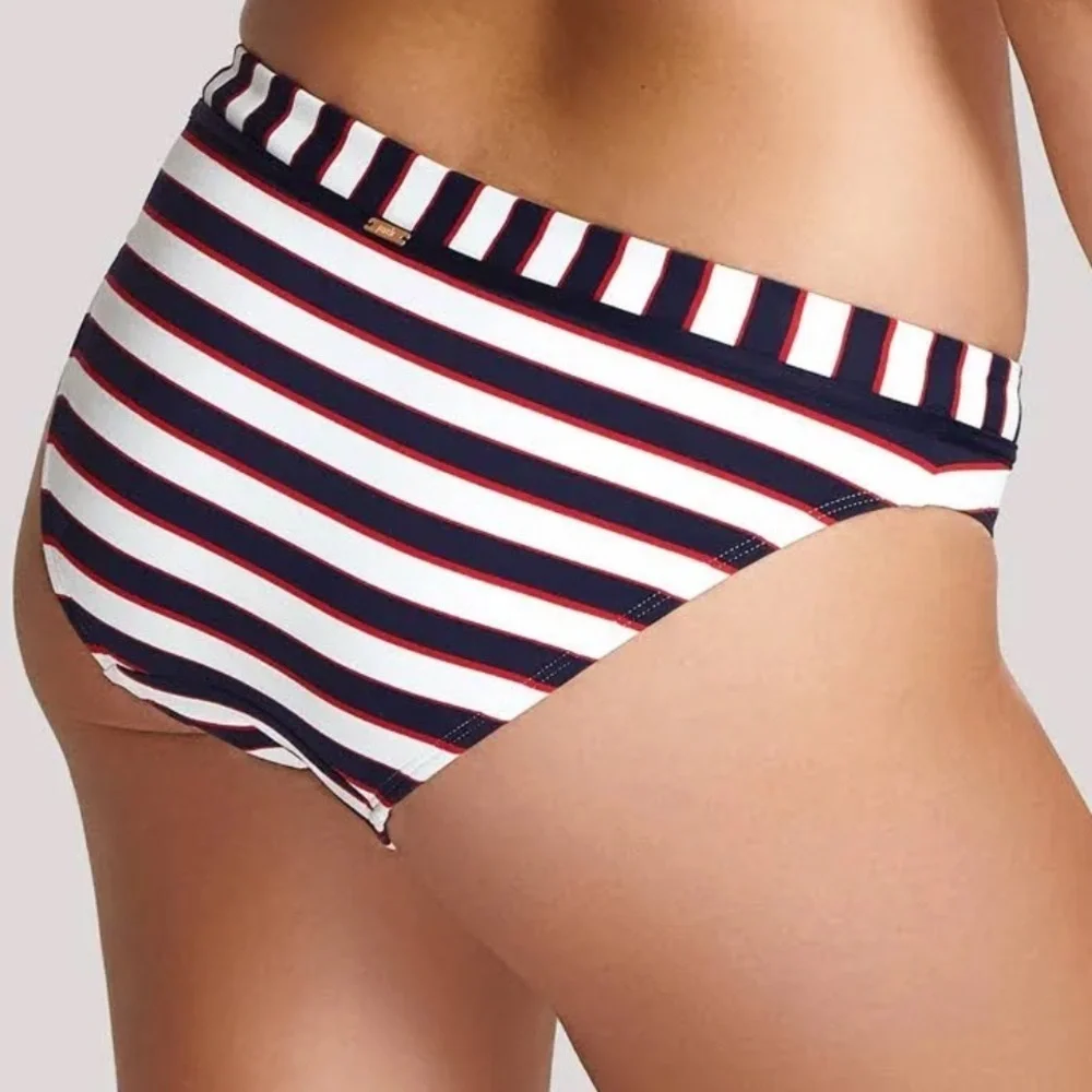 Panache Swim Size L Navy Stripe Lucille Classic Pant